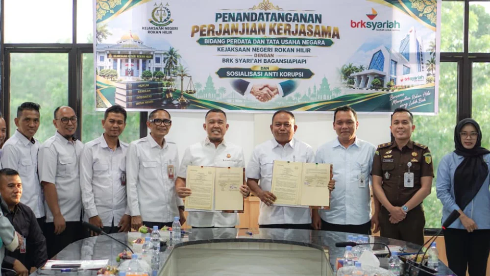 BRK Syariah dan Kejari Rohil Bersinergi Tangani Aset yang Terkendala Hukum